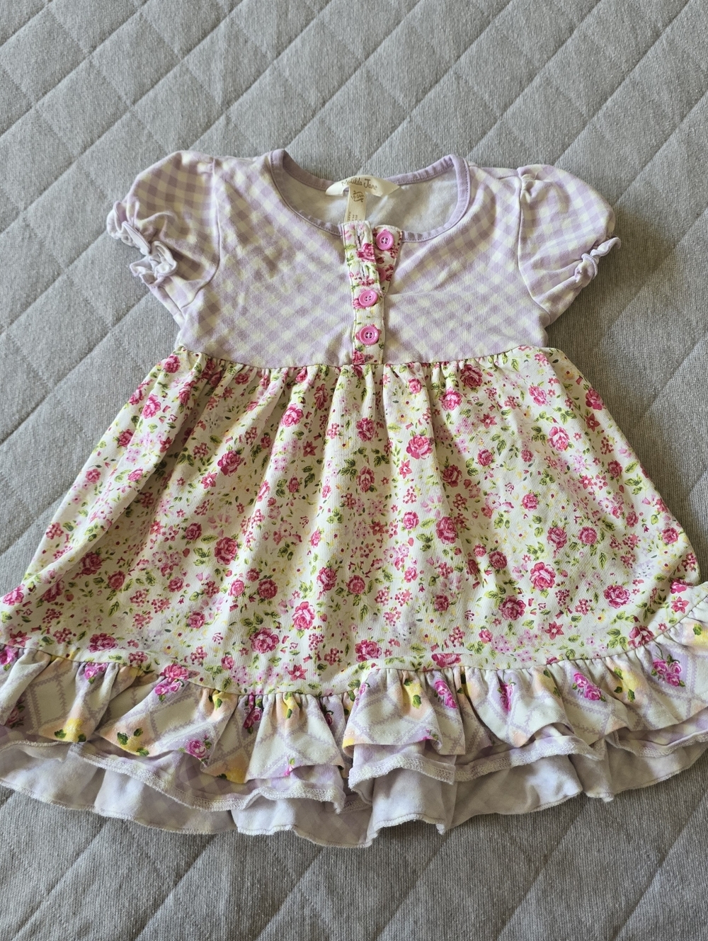 Matilda Jane Girls Ruffle Floral Dress Size 18-24 months